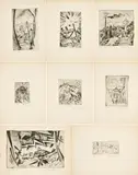 Otto Pankok, 10 Landschaften, 1924, Mappe mit 10 Radierungen auf Bütten. Mit einem Gedicht von Desi Stinnes und einem Text von Otto Markan