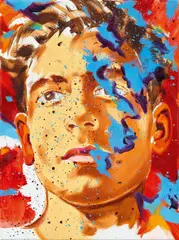 Norbert Bisky, "Renitent M", 2019, Öl auf Leinwand