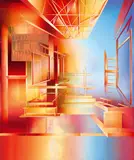 Martin Kobe, Ohne Titel, 2018, Acryl auf Holz