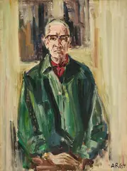Anton Räderscheidt, Selbstporträt, 1964, Öl auf Leinwand