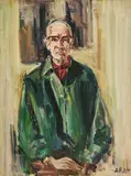 Anton Räderscheidt, Selbstporträt, 1964, Öl auf Leinwand