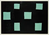 Günther Förg, 6 Rechtecke, 1991, Farbholzschnitt auf strukturiertem Bütten