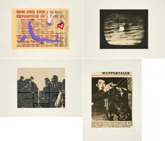 Nam June Paik, 11. - 20. März 1963, 1991, Mappe mit 20 Fotolithografien, eine handkoloriert auf Velin, dazu 4 Textblätter. In originaler Leinenkassette