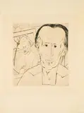 Erich Heckel, Bildnis E. G, 1920, Radierung auf Bütten