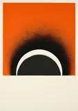 Otto Piene, Lichtbogen, 1970, Farbserigrafie auf leichtem Karton