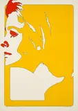 Werner Berges, Ziemlich gelb, 1970, Farbserigrafie auf Chromolux