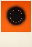 Otto Piene, Telerot und Teleschwarz, 1970, Farbserigrafie auf leichtem Karton