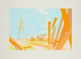 David Schnell, Spielplatz, 2003, Farbserigrafie auf Arches 88 (Wasserzeichen)
