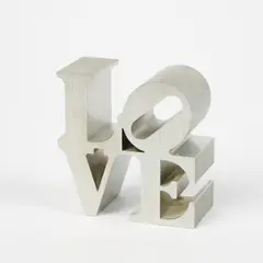 Love by Robert Indiana, 2011, Aluminium, sold Nov 2023