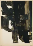 Pierre Soulages, Lithographie No. 20a, 1969, Farblithografie auf Arches (Wasserzeichen)
