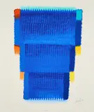 Heinz Mack, Concordia colori, 1997, Farbserigrafie auf Bütten