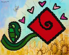 Romero Britto, A New Land, 2009, Acryl auf Leinwand