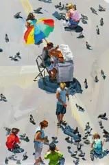 Jan De Vliegher, "People", 2020, Acryl auf Leinwand