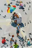 Jan De Vliegher, "People", 2020, Acryl auf Leinwand