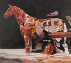 Pferd by Yongchul Kim, 2020, Öl auf Leinwand, sold Jun 2024