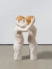Gregor Gaida, Kuss, 2007, Holz, farbig gefasst
