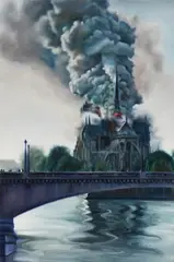 David O'Kane, "Ruin", 2020, Acryl auf Leinwand