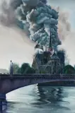 David O'Kane, "Ruin", 2020, Acryl auf Leinwand