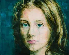 Ohne Titel by Harding Meyer, 2010, Öl auf Nessel, sold Jan 2024