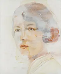 Cornelia Schleime, Ohne Titel, 1997, Acryl, Schellack und Asphaltlack auf Leinwand