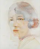 Cornelia Schleime, Ohne Titel, 1997, Acryl, Schellack und Asphaltlack auf Leinwand