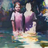 Yongchul Kim, Spiegelung, 2017, Öl auf Leinwand