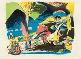 Neo Rauch, Überwindung, 2005, Farblithografie auf Hahnemühle Alt Worms (Wasserzeichen)