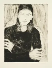 Taylor by Ulrike Theusner, 2022, Radierung auf Bütten, sold Apr 2024