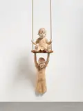 Gregor Gaida, Emma und Franziska, 2015, Holz und Seil