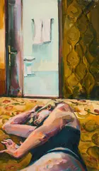 "Zimmer in Venedig" by Justine Otto, 2007, Öl auf Leinwand, sold Oct 2024