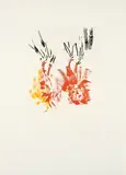 Georg Baselitz, Manets Hunde, 2002, Farbradierung auf Somerset (Wasserzeichen)
