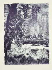Alles ist neu by Rosa Loy, 2018, Farblithografie auf Bütten, sold Jun 2024