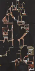 Robert Seidel, Ohne Titel, 2014, Öl auf fünf aneinandergenähten Bahnen Leinwand