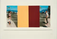 Ian Wallace, Study for At the Crosswalk V, 2008, Inkjetprint auf leichtem Karton