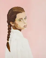 Ohne Titel by Cornelia Schleime, 1997, Acryl, Asphaltlack und Schellack auf Leinwand, sold Jun 2024
