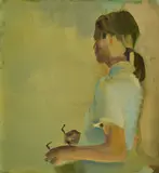 Gabi Hamm, Augen-Blick, 2012, Öl auf Sperrholz