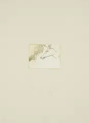 Hirschkopf (Aus: Tränen) by Joseph Beuys, 1985, Farbradierung auf Velin, aufgewalzt auf graues Bütten, sold Apr 2024