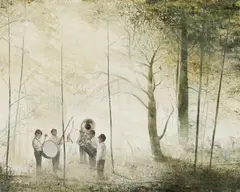 Jarmo Mäkilä, Der Eid, 2010, Öl auf Leinwand