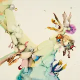 Johanna Flammer, "Fuchsienrosa I NODI", 2017, Mischtechnik auf Leinwand