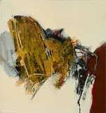 Roger Greßl, Ohne Titel, 1995, Mischtechnik auf Nessel