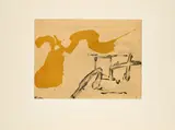 Antoni Tàpies, Lleu, 1987, Farbradierung auf Arches (Wasserzeichen)