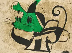 Joan Miró, La Commedia dell'Arte I, 1979, Farbradierung auf Arches (Wasserzeichen)