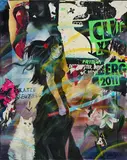 Andrej Wolff, "X-Berg", 2011/12, Mischtechnik, collagiert auf Leinwand