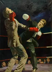 Casey McKee, "Injunction", 2013, Öl auf Leinwand