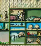 Sebastian Meschenmoser, Setzkasten, 2007, Öl auf Leinwand