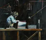 Marc Siebenhüner, "Chance", 2013, Acryl auf Aluminium