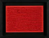 Bernard Aubertin, Tableau Clous, 1968, Nägel in Holz, farbig gefasst