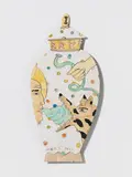 Moritz Götze, Vase, 1999, Emaillefigur