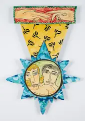 Moritz Götze, Ohne Titel, 2000, Emaille-Wandobjekt