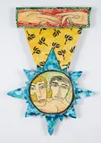 Moritz Götze, Ohne Titel, 2000, Emaille-Wandobjekt